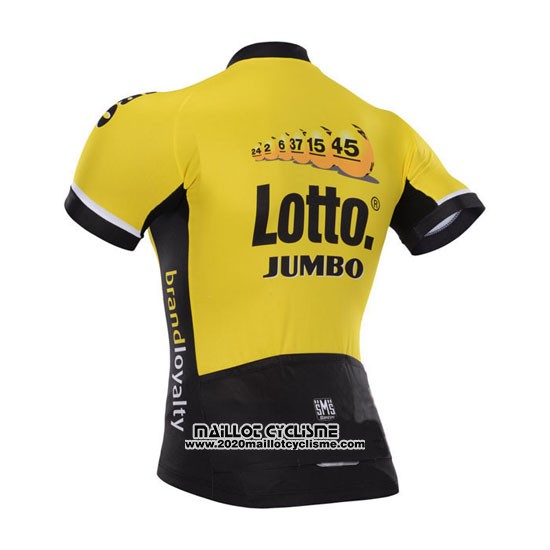 2015 Maillot Ciclismo Lotto NL Jumbo Jaune Manches Courtes et Cuissard